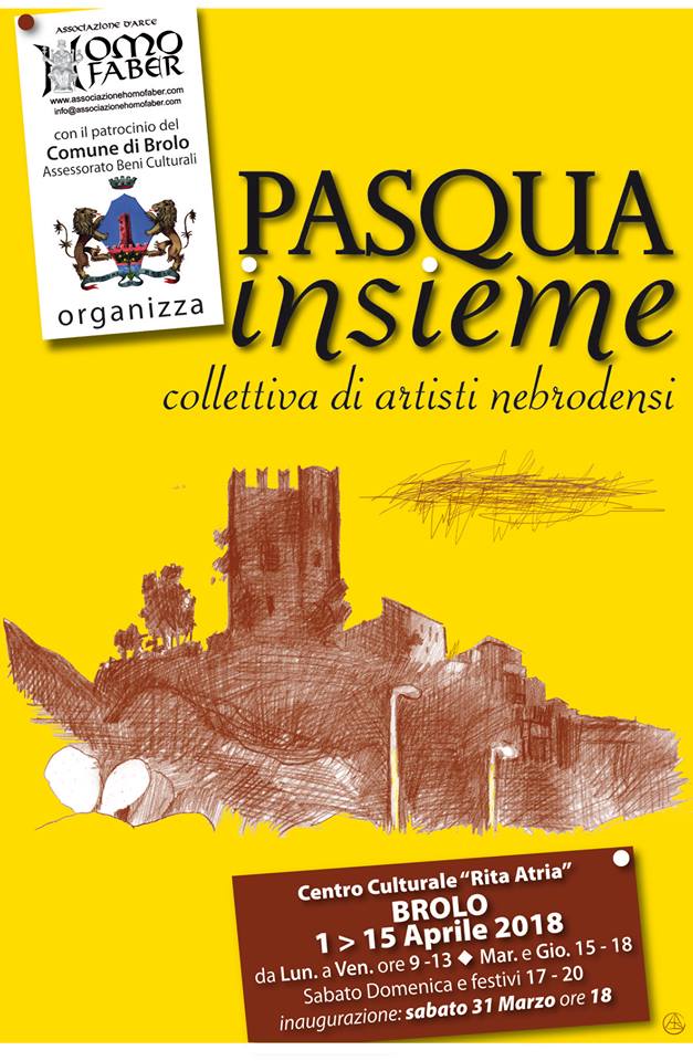 ARTE A BROLO – “Pasqua insieme. Collettiva degli artisti nebrodei”