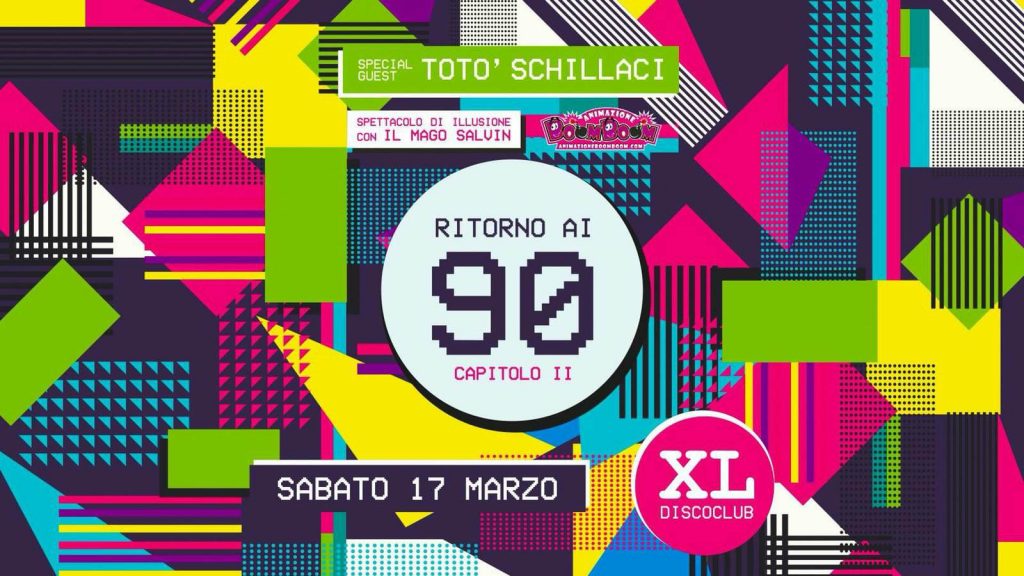 GLI ANNI 90 – Tutti in una serata all’XL di Capo d’Orlando