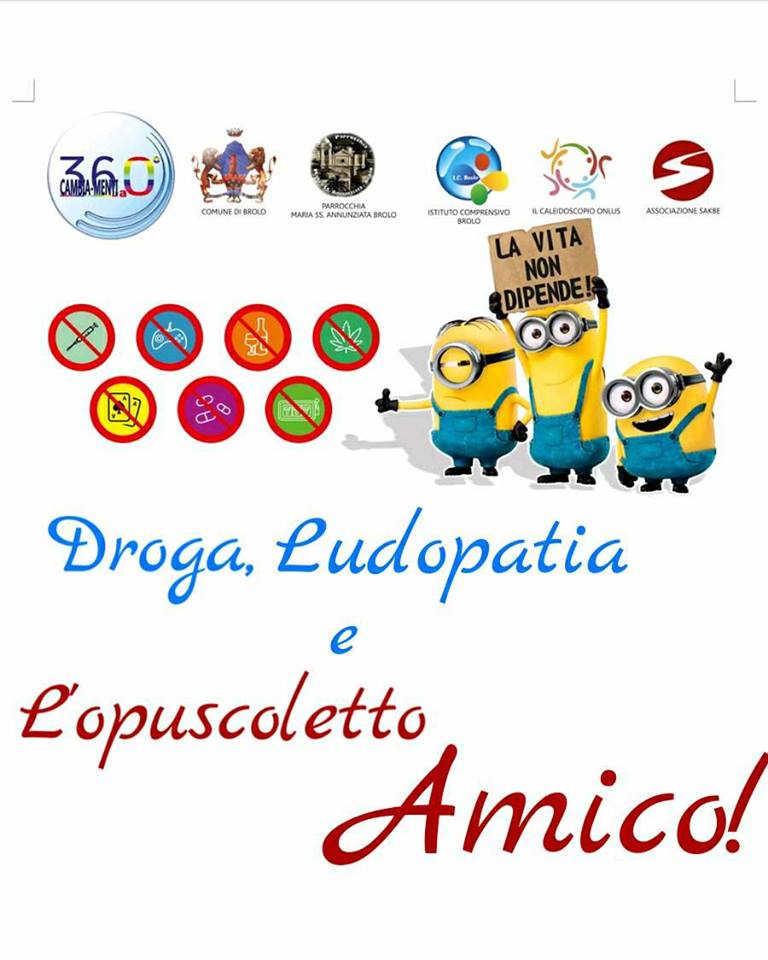 PREVENZIONI – Contro droga e ludopatia ora c’è il vademecum di “Cambia-Menti a 360° per Brolo”