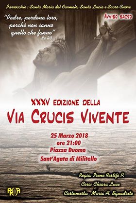 SANT’AGATA MILITELLO – XXXV edizione della ‘Via Crucis vivente’