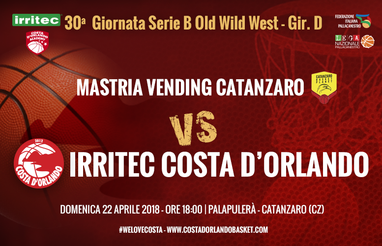 IRRITEC COSTA D’ORLANDO – Ultima stagionale a Catanzaro per la Costa