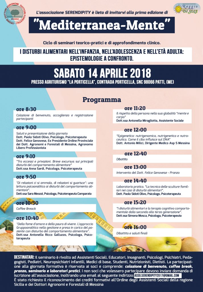 MEDITTERANEA-MENTE – I seminari sui disturbi alimentari