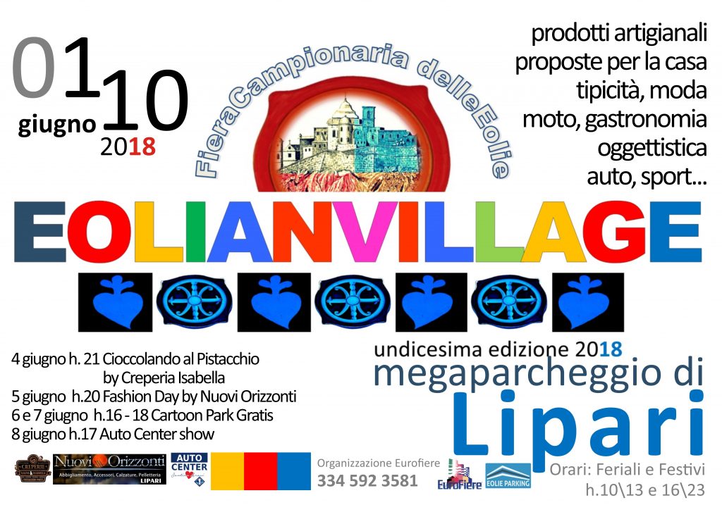 APPUNTAMENTI – L’Eolian Village di Lipari. Ancora pochi stand disponibili per la Fiera di Giugno