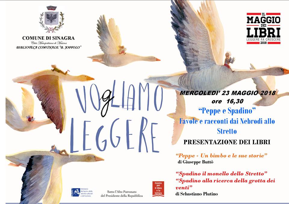 SINAGRA… MAGGIO DEI LIBRI – Peppe e Spadino arrivano in biblioteca