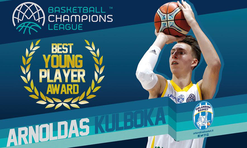 BASKET – Arnoldas Kulboka miglior giovane della Basketball Champions League