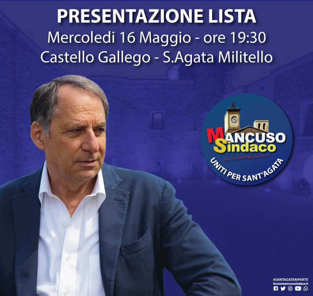 BRUNO MANCUSO – Presentazione programma e lista