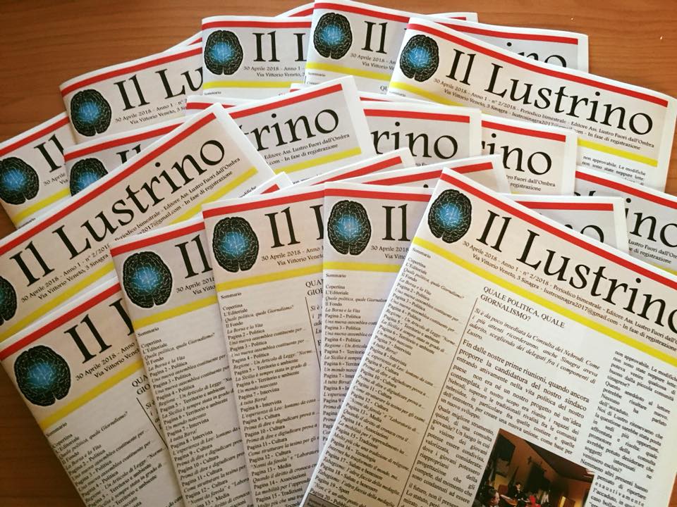 IL LUSTRINO – In edicola il secondo numero del giornale sinagrese