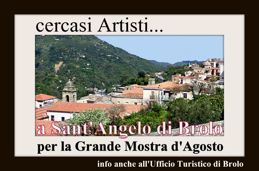 ARTISTI – Una grande mostra sul paesaggio urbano e rurale dei Nebrodi ad Agosto a Sant’Angelo di Brolo