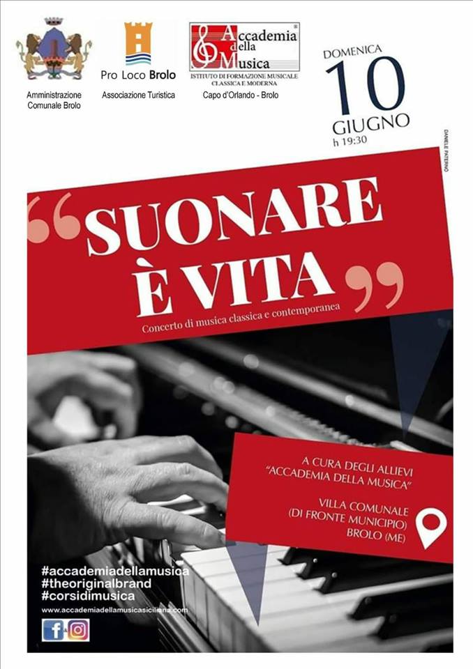SUONARE E’ VITA – A Brolo il prossimo 10 giugno