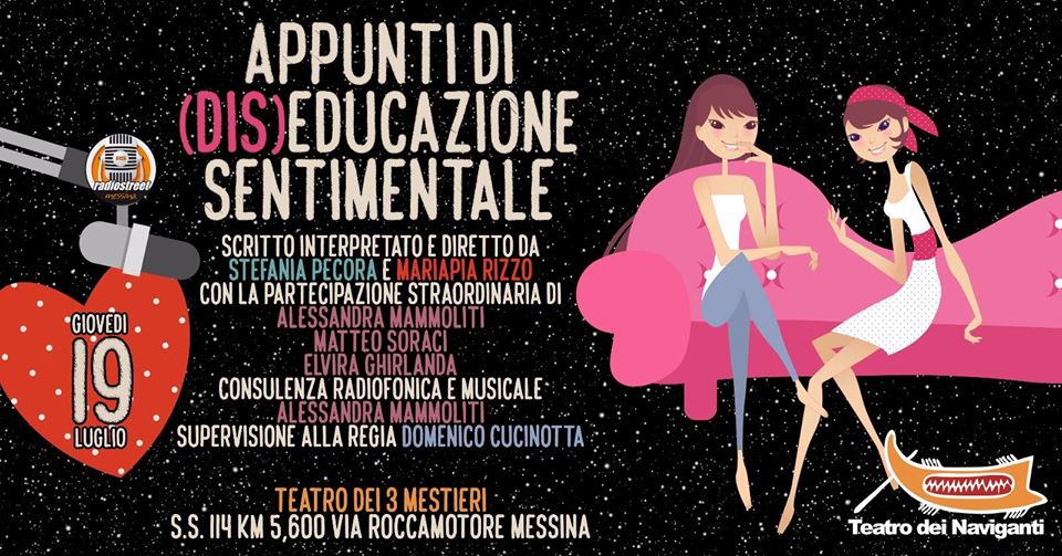 TEATRO – “Sentimenti maleducati” al Teatro dei 3 Mestieri