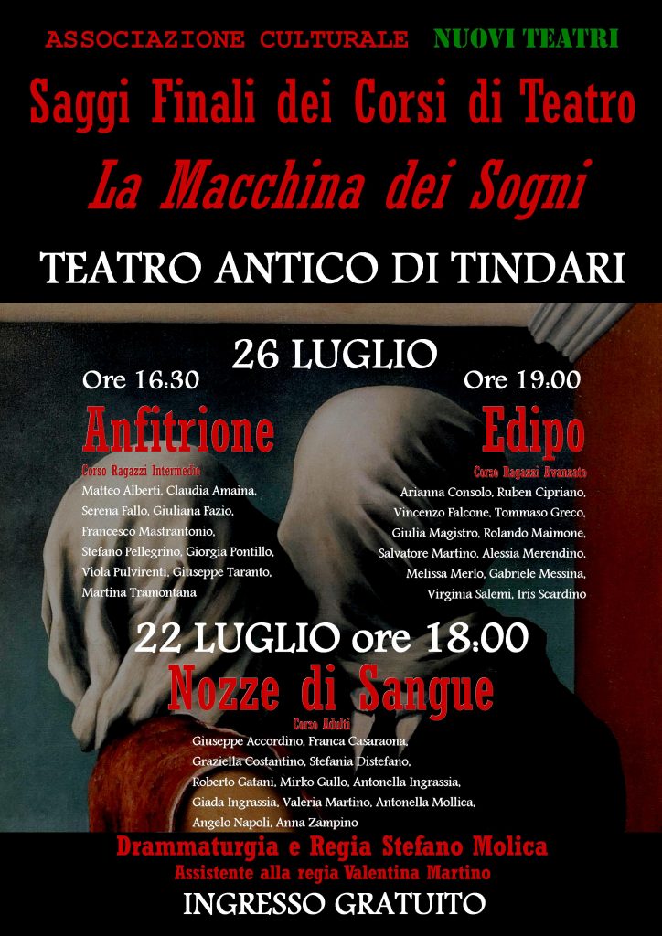I RAGAZZI DI STEFANO MOLICA – La Macchina dei Sogni conclude a Tindari la rassegna dei saggi finali 2018