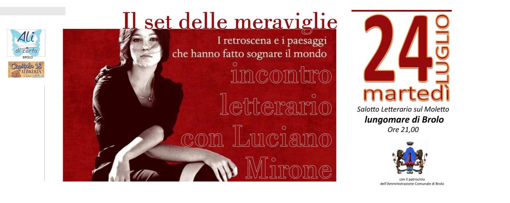 LIBRI IN RIVA AL MARE – A Brolo, Luciano Mirone presenta “Il set delle meraviglie”