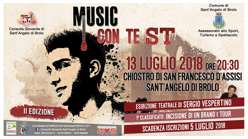 LA MUSICA PER STEFANO – Conto alla rovescia, a Sant’Angelo di Brolo,  per la seconda edizione del “Music ConTeST”