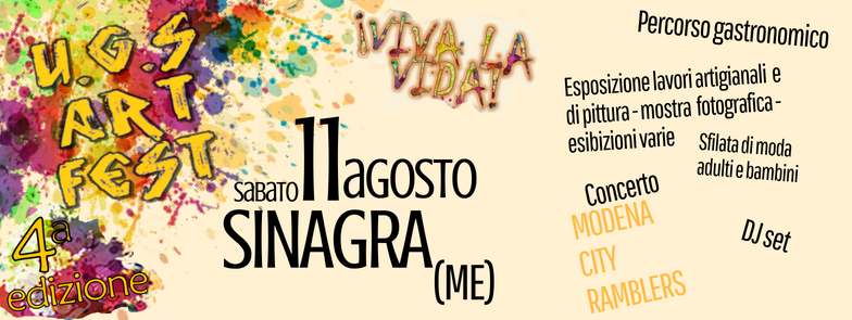 SINAGRA&UGS  – Al via la giornata dell’Art Fest e il concerto dei ModenaCityRamblers