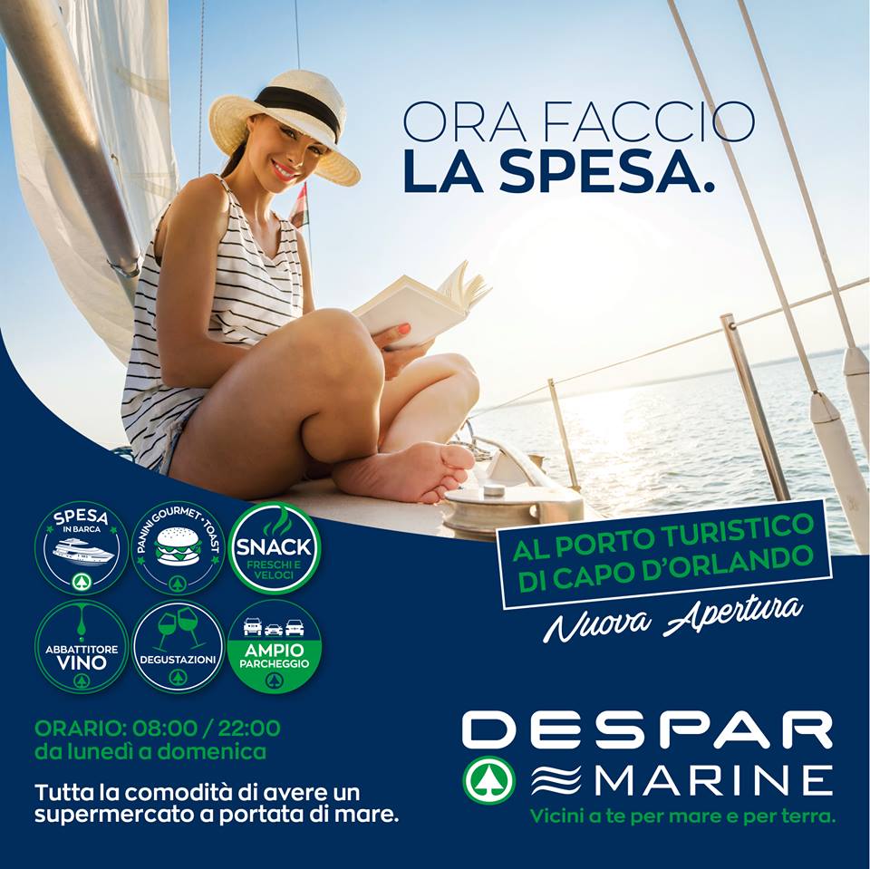 DESPAR MARINE – … Ora faccio la spesa, al porto di Capo d’Orlando e non solo per i diportisti