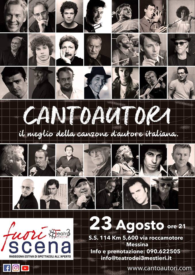 TEATRO – “CantoAutori” chiude la stagione di estiva del Teatro dei 3 Mestieri