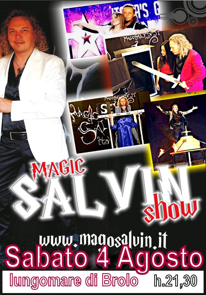 ESTATE “MAGICA” – Sabato a Brolo il grande spettacolo del Mago Salvin