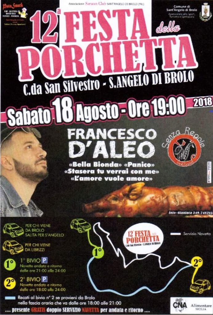 CNA SICILIA – Sostenere i prodotti d’eccellenza: domani riflettori puntati sulla festa della porchetta di S. Angelo di Brolo