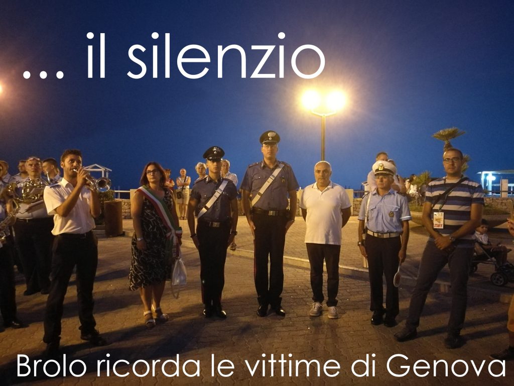 IL SILENZIO … – Brolo ricorda le vittime di Genova