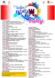 AGOSTO BROLESE – Il Programma.. ma potrebbero aggiungersi altre “chicche”