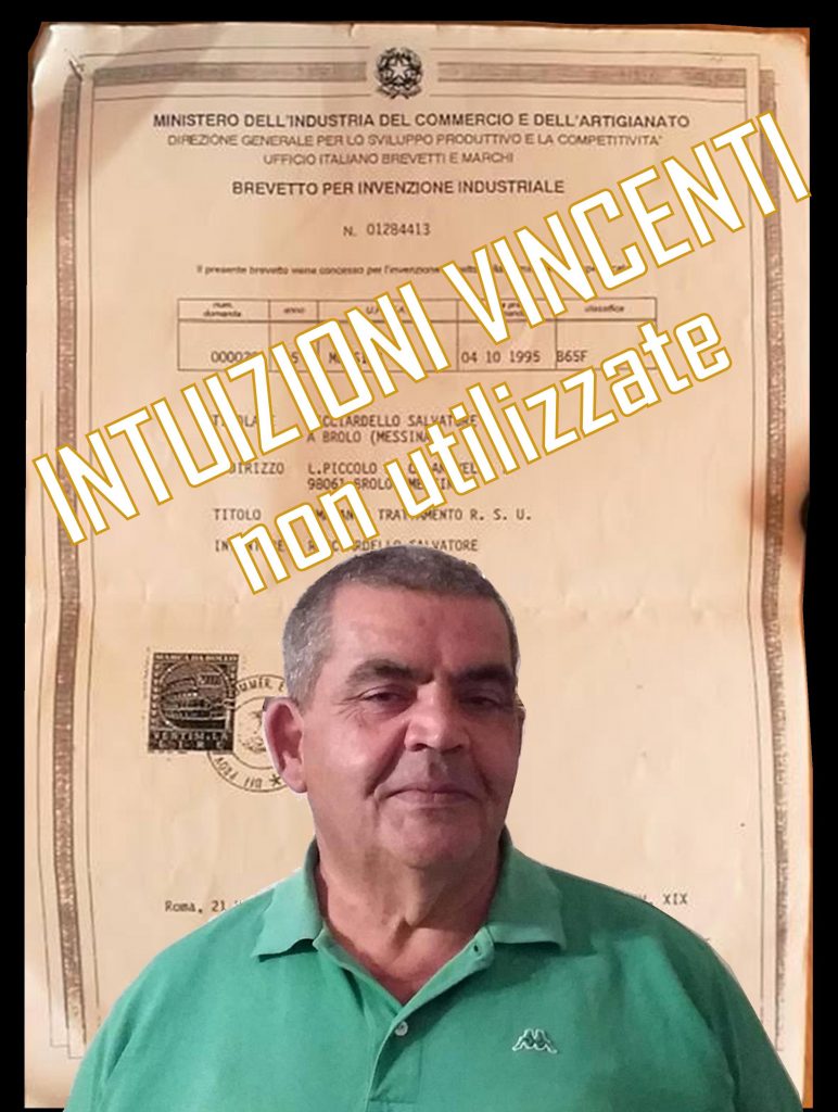 INVENZIONI AL BANDO – Da Brolo un brevetto rivoluzionario sul trattamento dei rifiuti… ma nessuno, negli anni, l’ha mai considerato