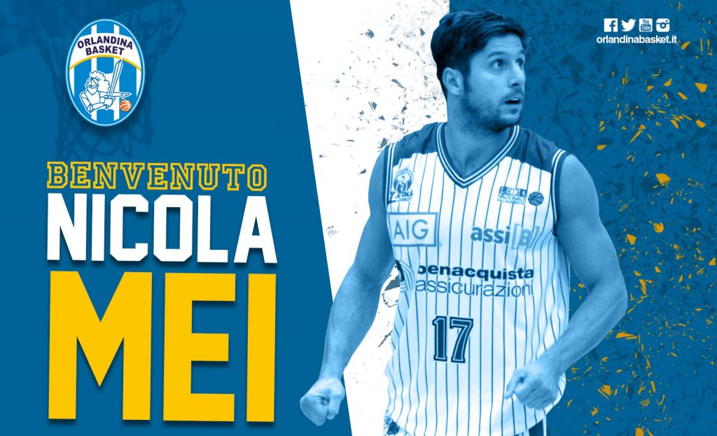 BASKET – L’Orlandina completa il roster con la firma di Nicola Mei