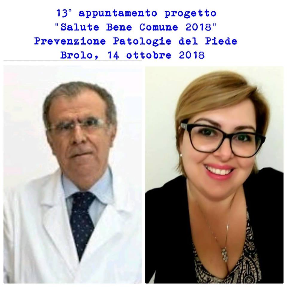 “SALUTE BENE COMUNE 2018” – A Brolo, il 13° appuntamento è dedicato alle patologie del piede