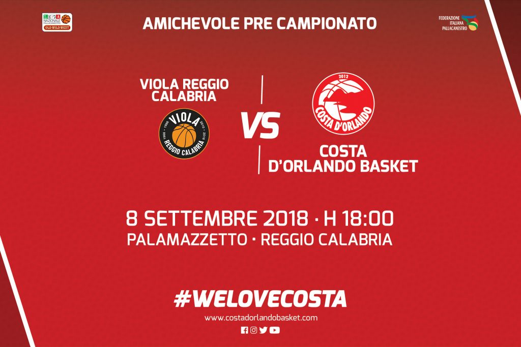 IRRITEC COSTA D’ORLANDO – Costa pronta al retour match amichevole con la Viola
