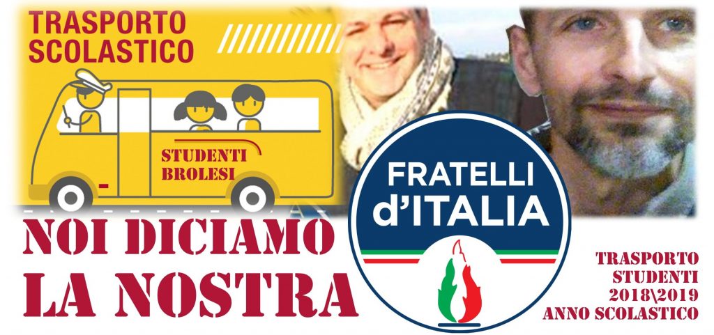 FRATELLI D’ITALIA BROLO – … Parliamo del costo del trasporto scolastico per gli studenti “fuori sede”