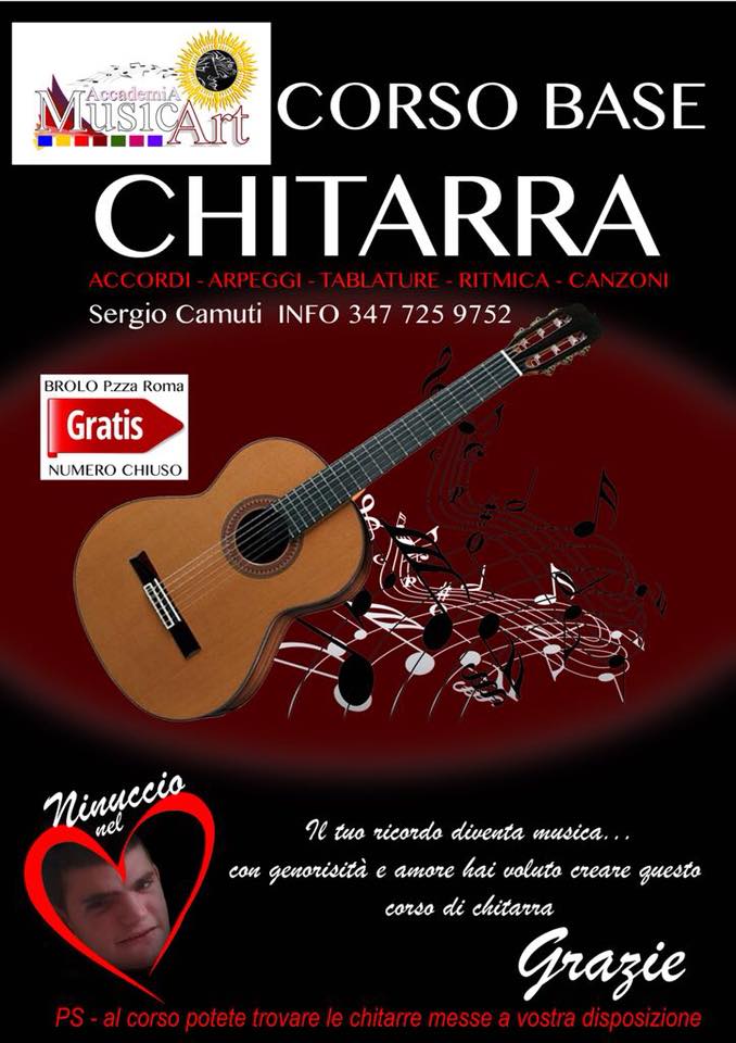SUONANDO CON “NINUCCIO” – A Brolo un corso base di Chitarra gratuito nel segno di Ninuccio Raffaele