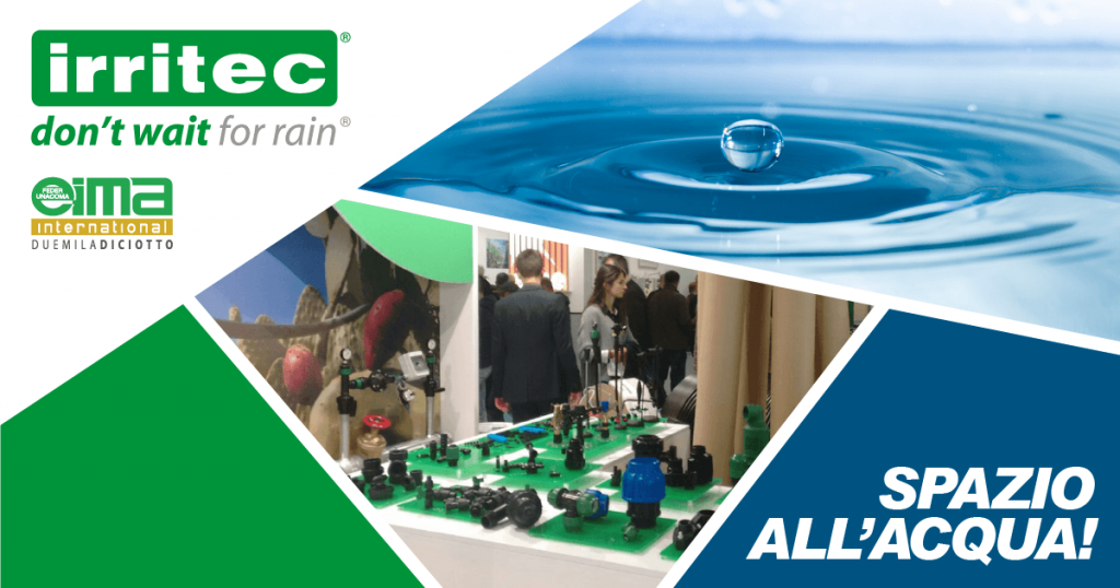 IRRITEC – Presente ad EIMA 2018: spazio all’acqua