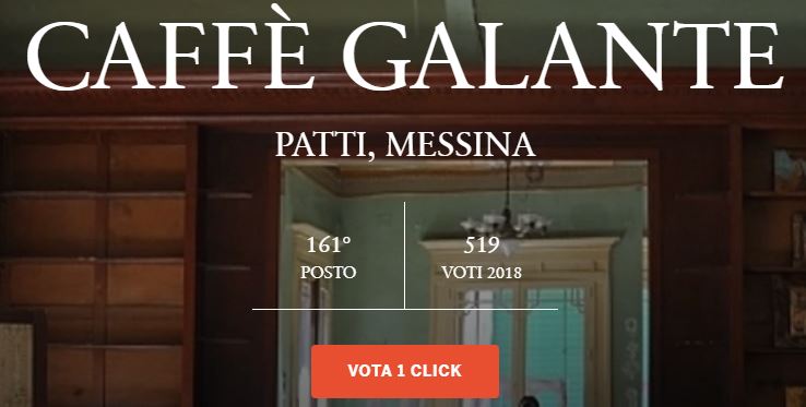 I LUOGHI DEL CUORE – Una “firma” per il Caffè Galante di Patti