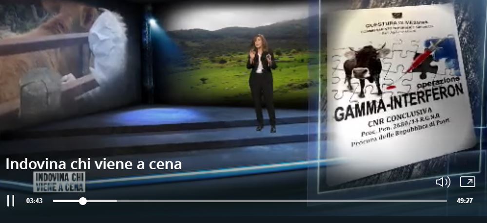 “SMANTELLAMENTI” INOPPORTUNI – Quello della “Squadra dei Vegetariani” rimbalza con l’inchiesta di Sabrina Giannini su Rai 3