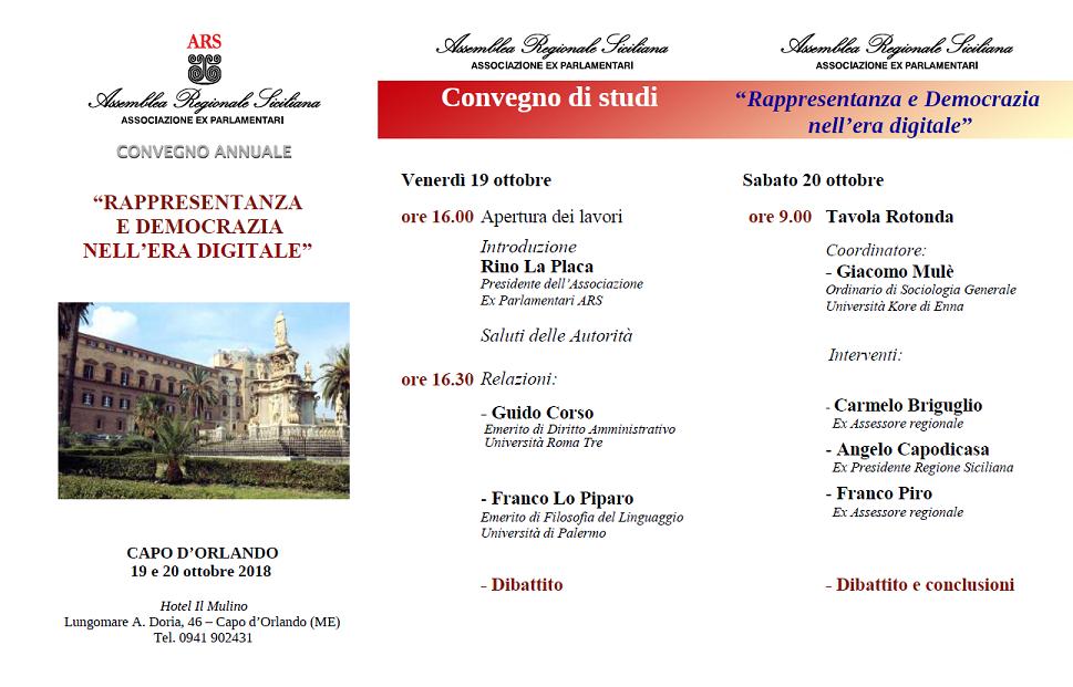 CAPO D’ORLANDO – Convegno dell’associazione degli ex deputati regionali