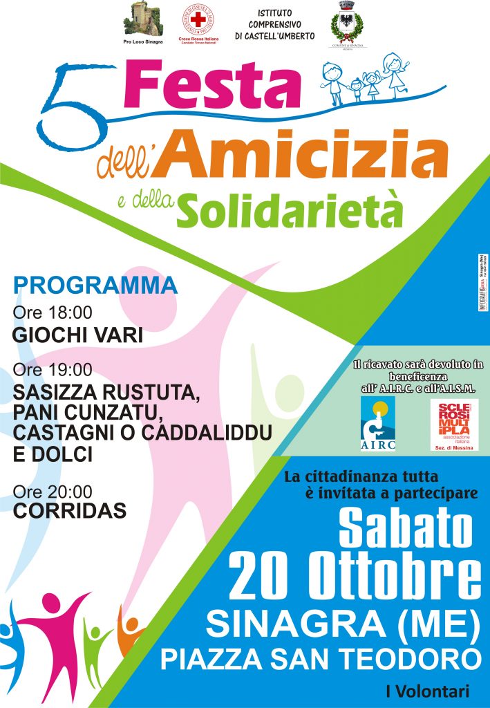 SINAGRA – 5° festa dell’amicizia e della solidarietà