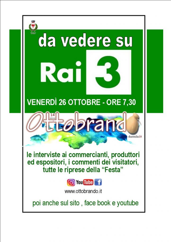 OTTOBRANDO – In attesa di sua maestà la Provola domani va su Rai3