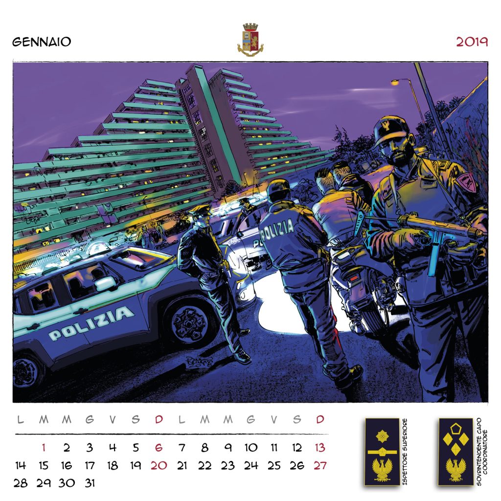 POLIZIA DI STATO – Calendario 2019, per aiutare chi è meno fortunato