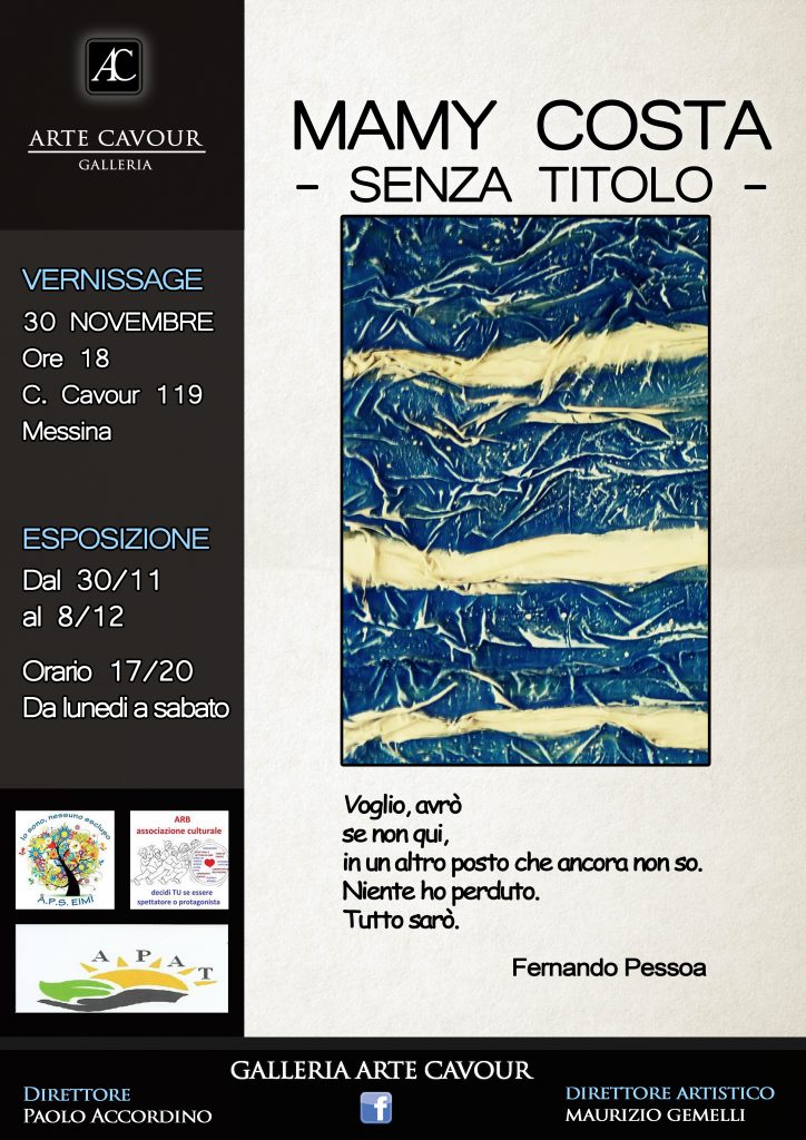 MOSTRE – “Senza titolo” di Mamy Costa alla Galleria Arte Cavour