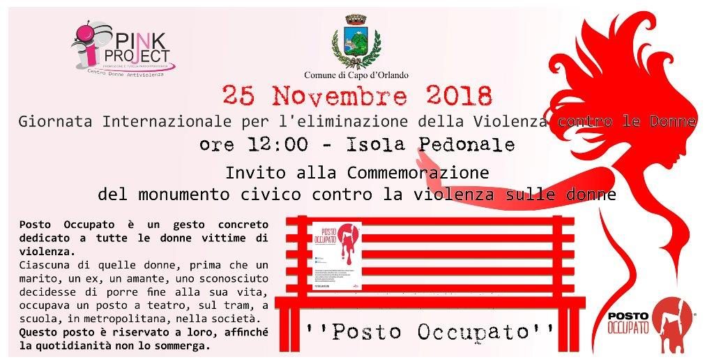 CAPO D’ORLANDO – Giornata contro la violenza sulle donne, domenica cerimonia sull’isola pedonale