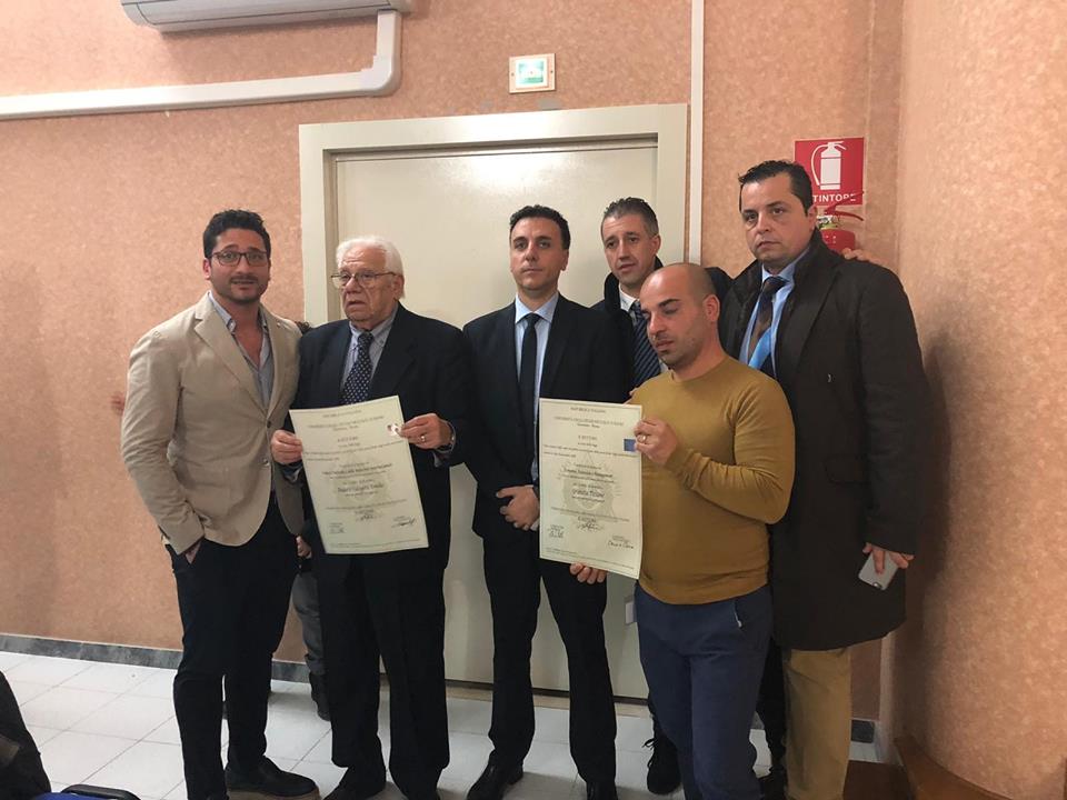 RICONOSCIMENTI POST MORTEM –  Laurea in “Legalità” per Rino Todaro e Tiziano Granata