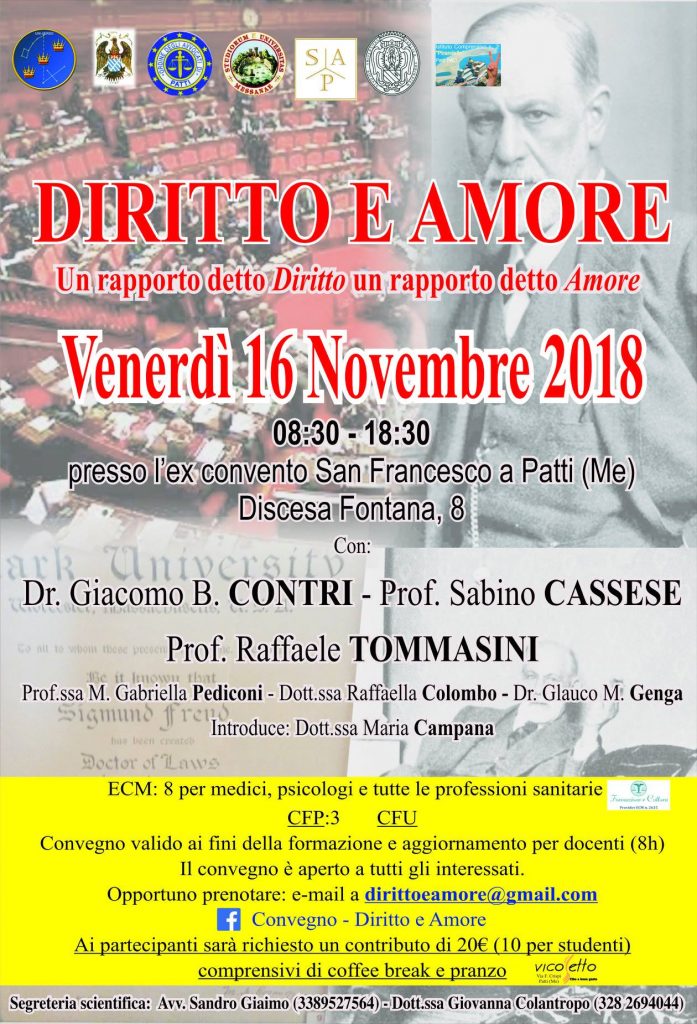 CONVEGNI – Diritto e Amore, all’ex convento San Francesco a Patti
