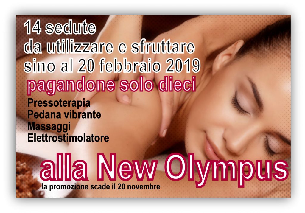 REGALATI BENESSERE – Il pacchetto promozionale tra massaggi e pressoterapia della New Olympus di Gliaca di Piraino