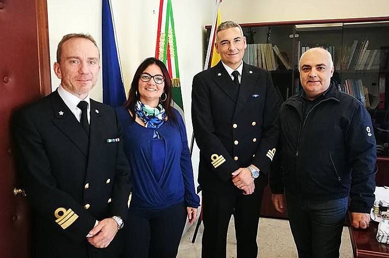 VISITE UFFICIALI – Il Comandante della Capitaneria di Milazzo in visita al Comune di Brolo