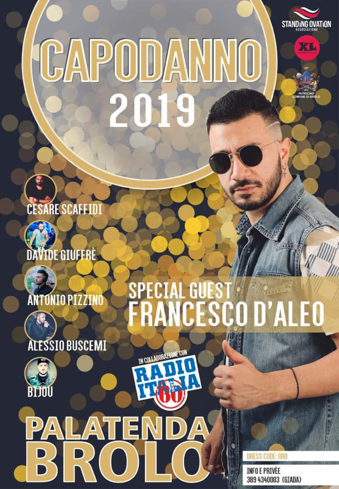 CAPODANNO BROLESE 2019 – Work in Progress… Special Guest Francesco D’Aleo