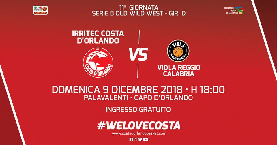 IRRITEC COSTA D’ORLANDO – Domenica, al PalaValenti, arriva la corazzata Viola Reggio Calabria