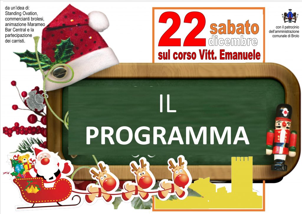 DOMANI SUL CORSO…. – A Brolo il programma, nel dettaglio, che animerà la “Nazionale”
