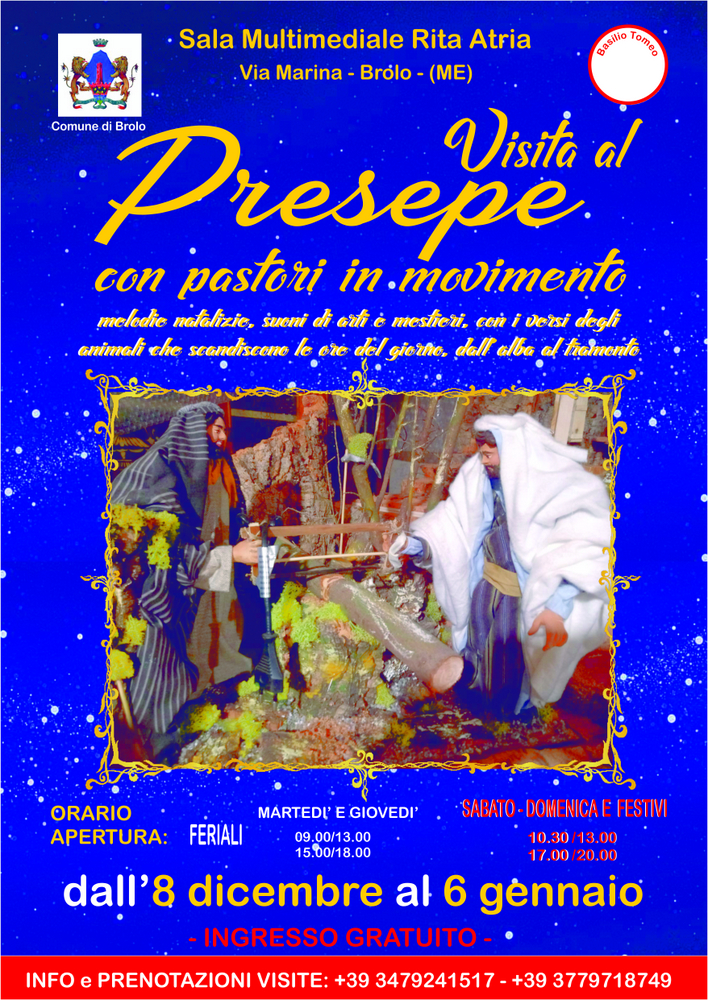 PRESEPI – In allestimento quello artistico, tutto in movimento, alla multimediale di Brolo