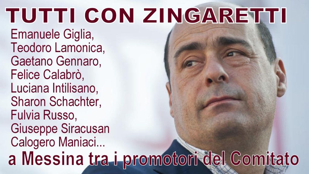 PIAZZA GRANDE – A Messina nasce il comitato a sostegno di Nicola Zingaretti