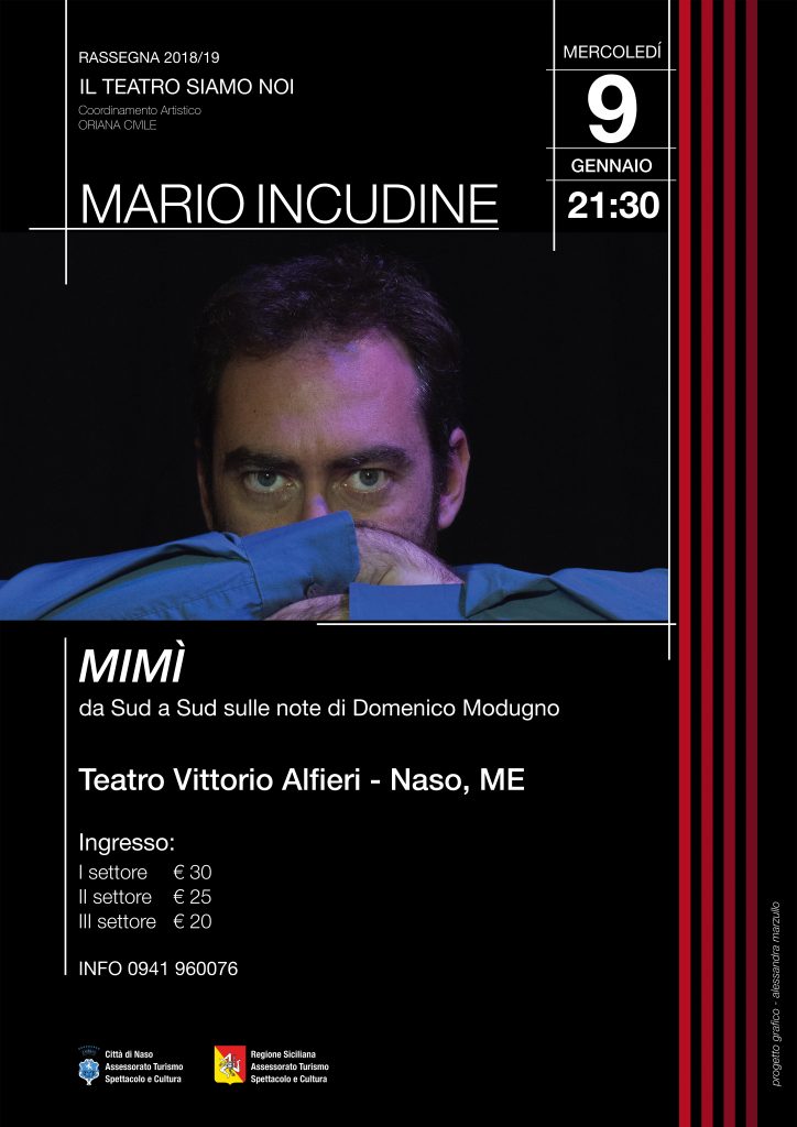 TEATRO – Mario Incudine festeggia Domenico Modugno al Teatro Alfieri