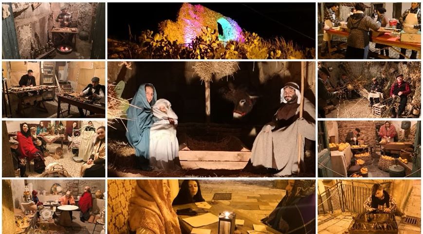 MILITELLO ROSMARINO – La neve, ospite gradita, per quest’edizione, di successo, del presepe vivente
